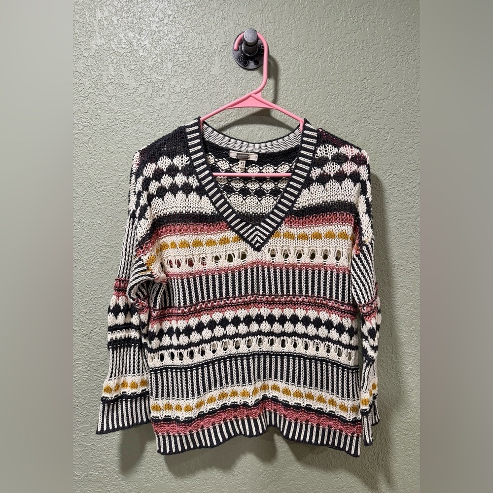 Gimmicks by BKE Multicolor V-Neck Sweater
